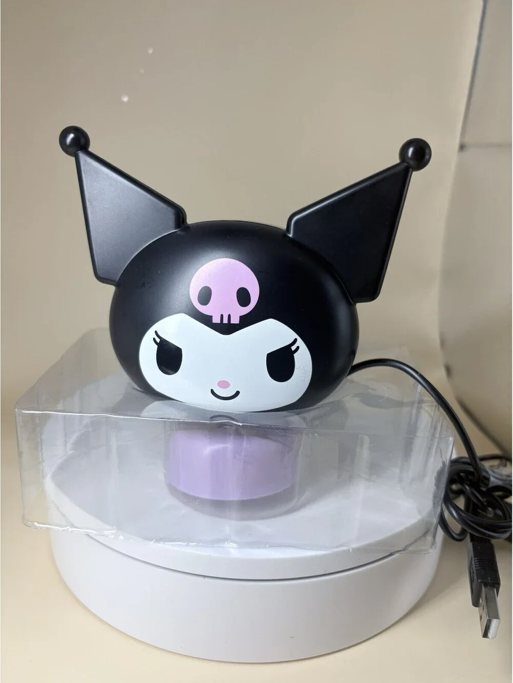 Kuromi Sunset Projection Lamp USB Powered Sanrio Ambient Night Light w/ Box